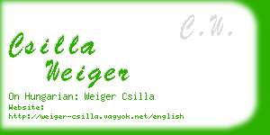 csilla weiger business card